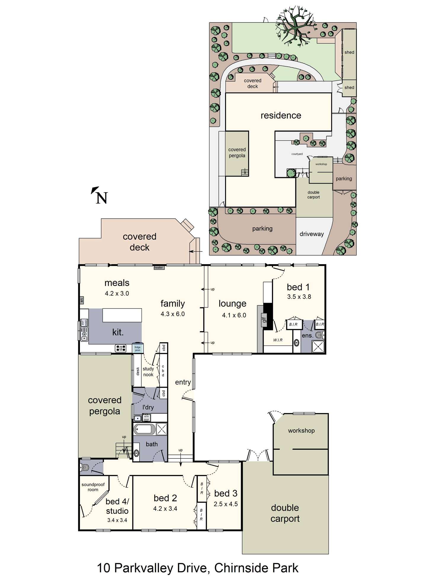 Floorplan of Homely house listing, 10 Parkvalley Drive, Chirnside Park VIC 3116