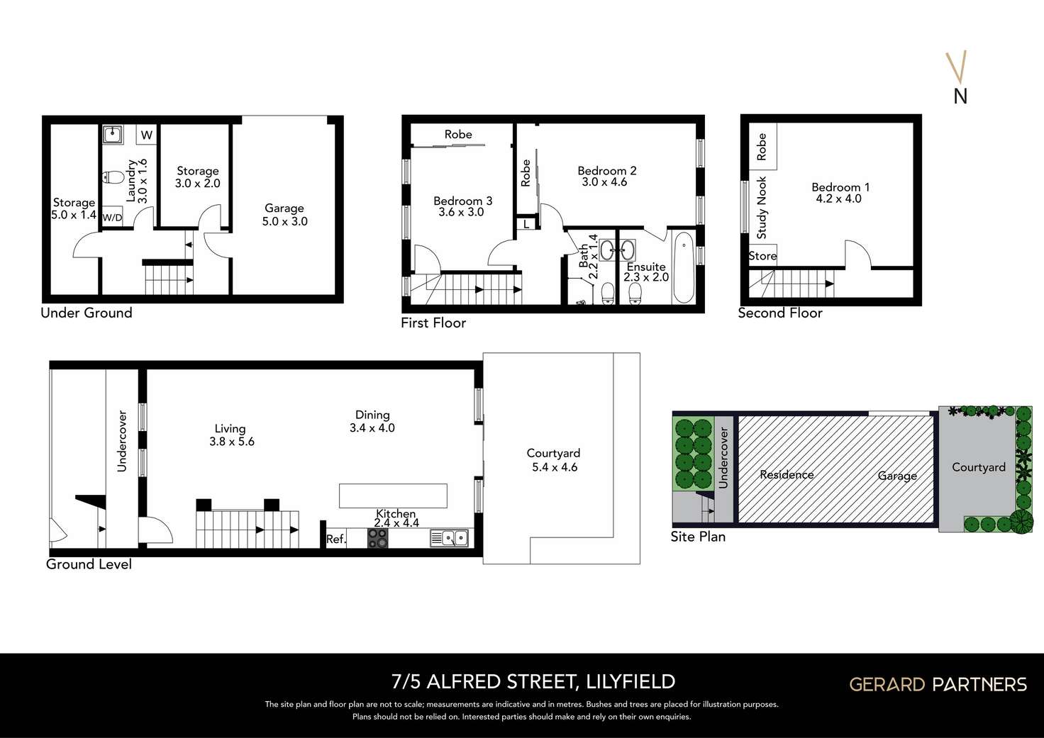 Floorplan of Homely townhouse listing, 7/5 Alfred Street, Lilyfield NSW 2040
