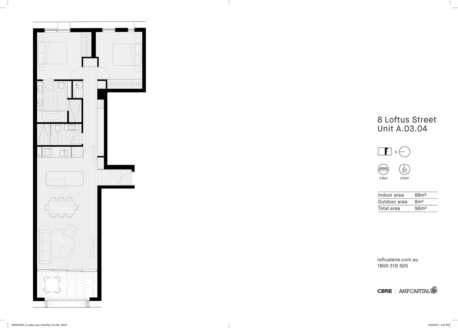 Floorplan of Homely apartment listing, 404/8 Loftus Street, Sydney NSW 2000