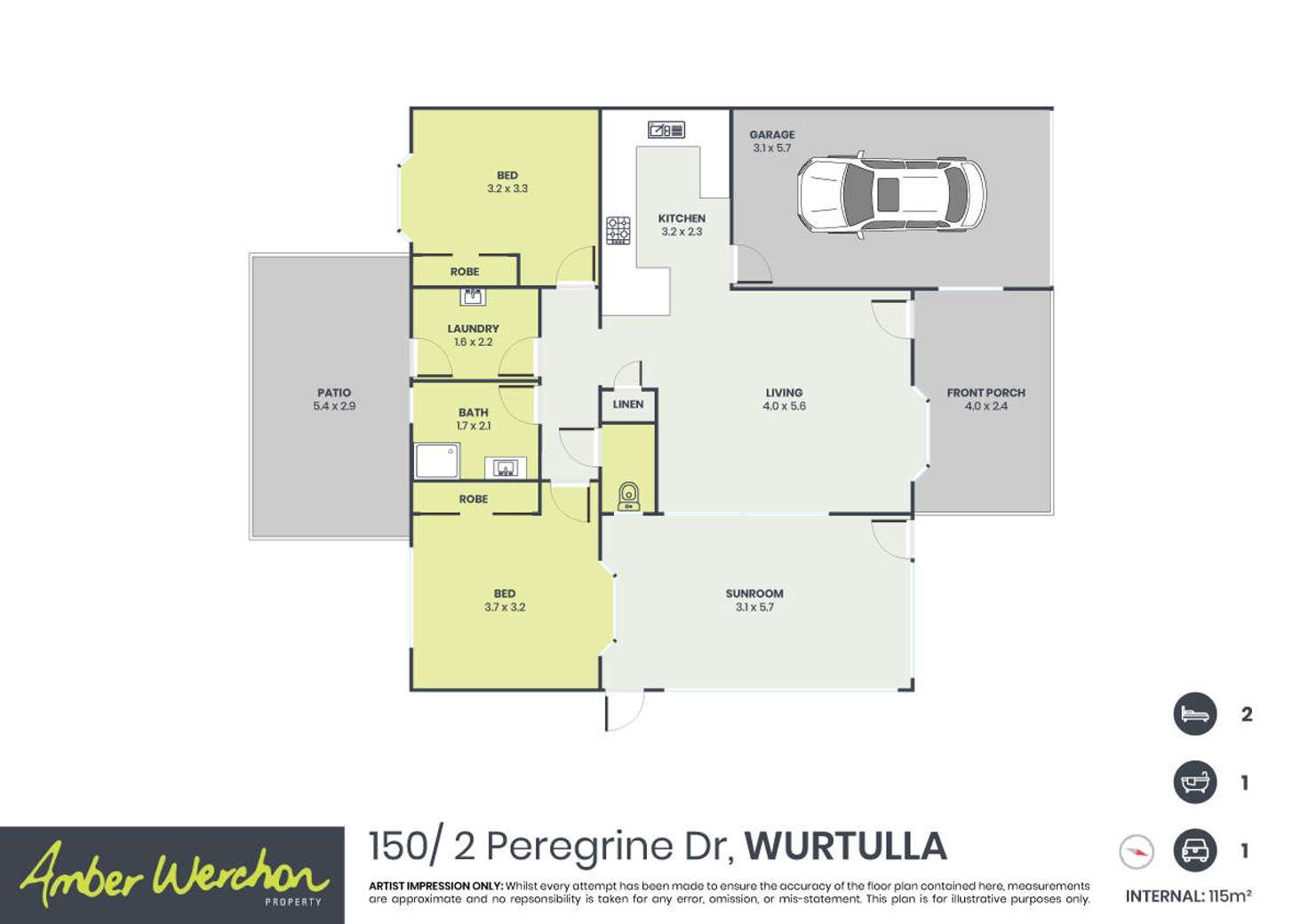Floorplan of Homely retirement listing, 150/2 Peregrine Drive, Wurtulla QLD 4575