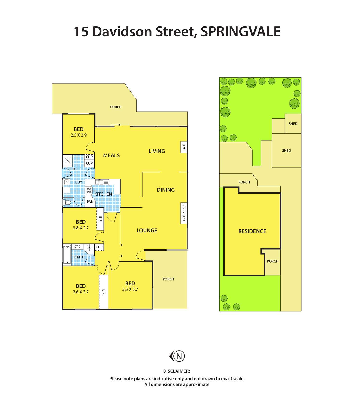 Floorplan of Homely house listing, 15 Davidson Street, Springvale VIC 3171