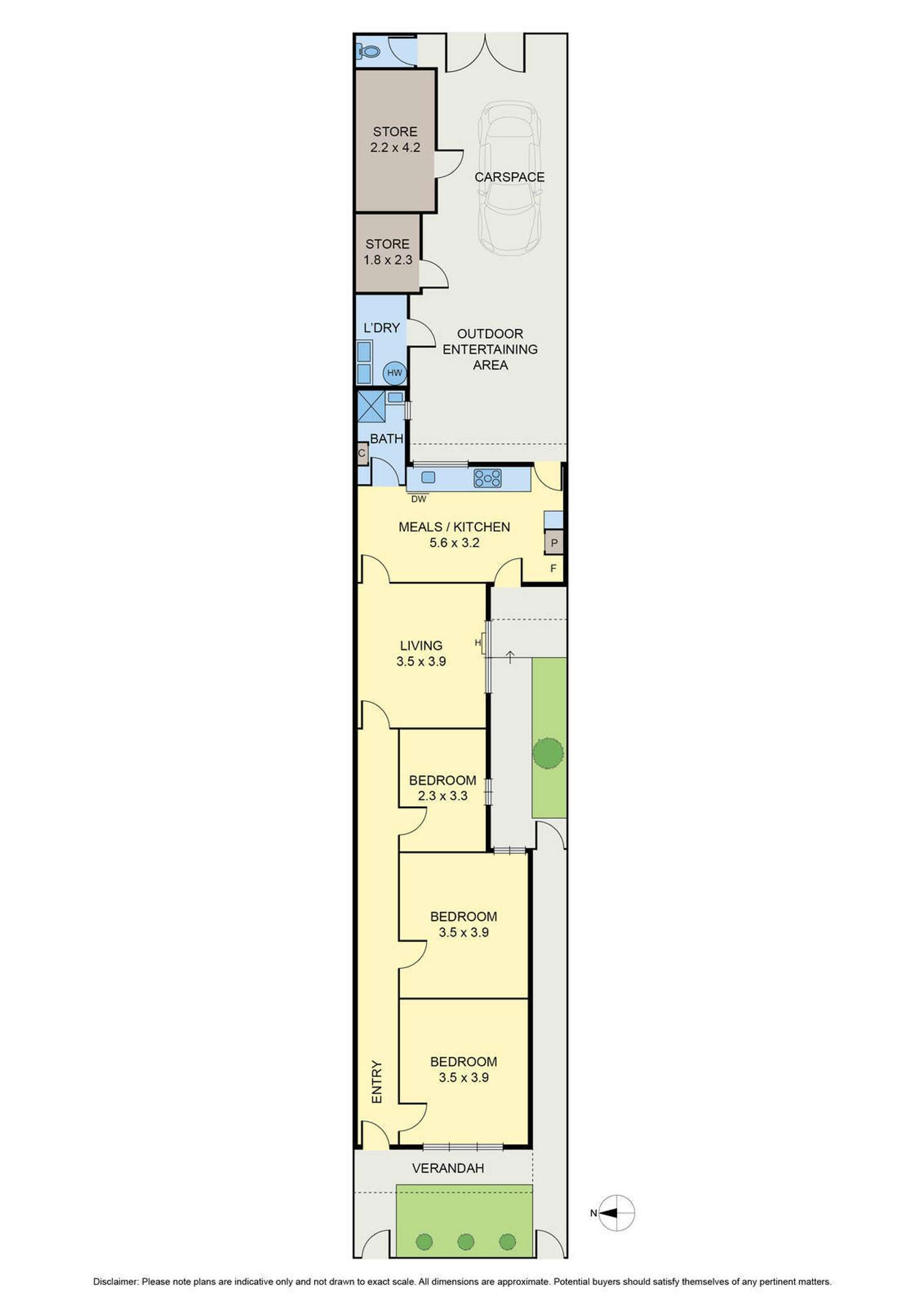 Floorplan of Homely house listing, 90 Barrow Street, Brunswick VIC 3056