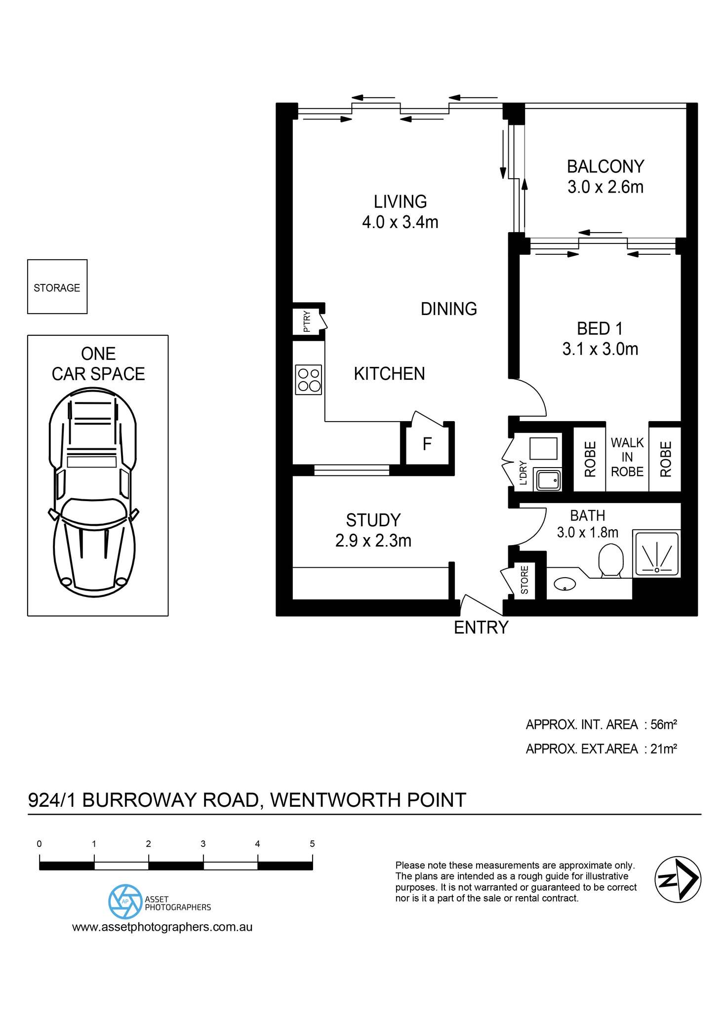 Floorplan of Homely apartment listing, 924/1 Burroway Road, Wentworth Point NSW 2127