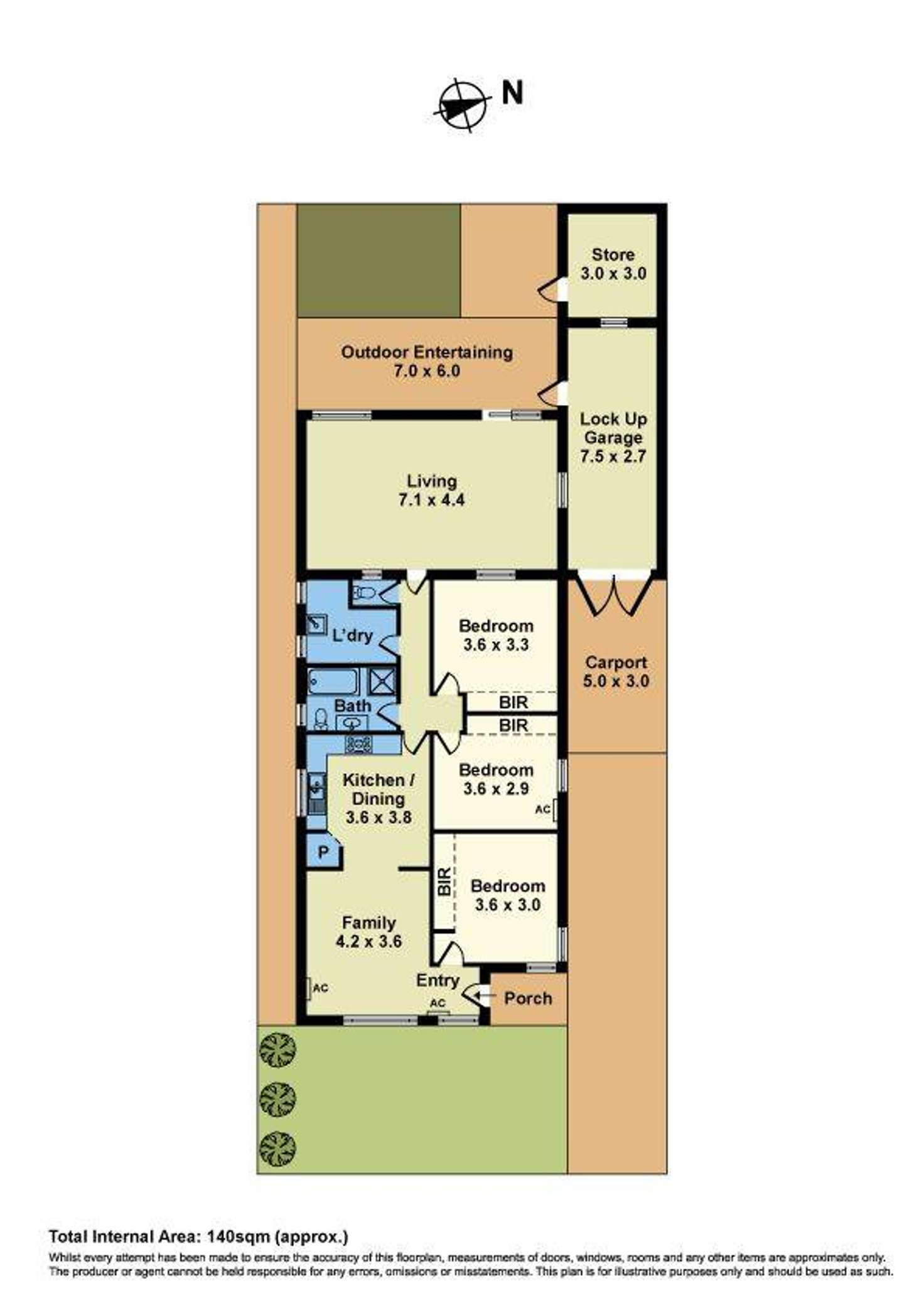 Floorplan of Homely house listing, 3 Bosquet Street, Maidstone VIC 3012