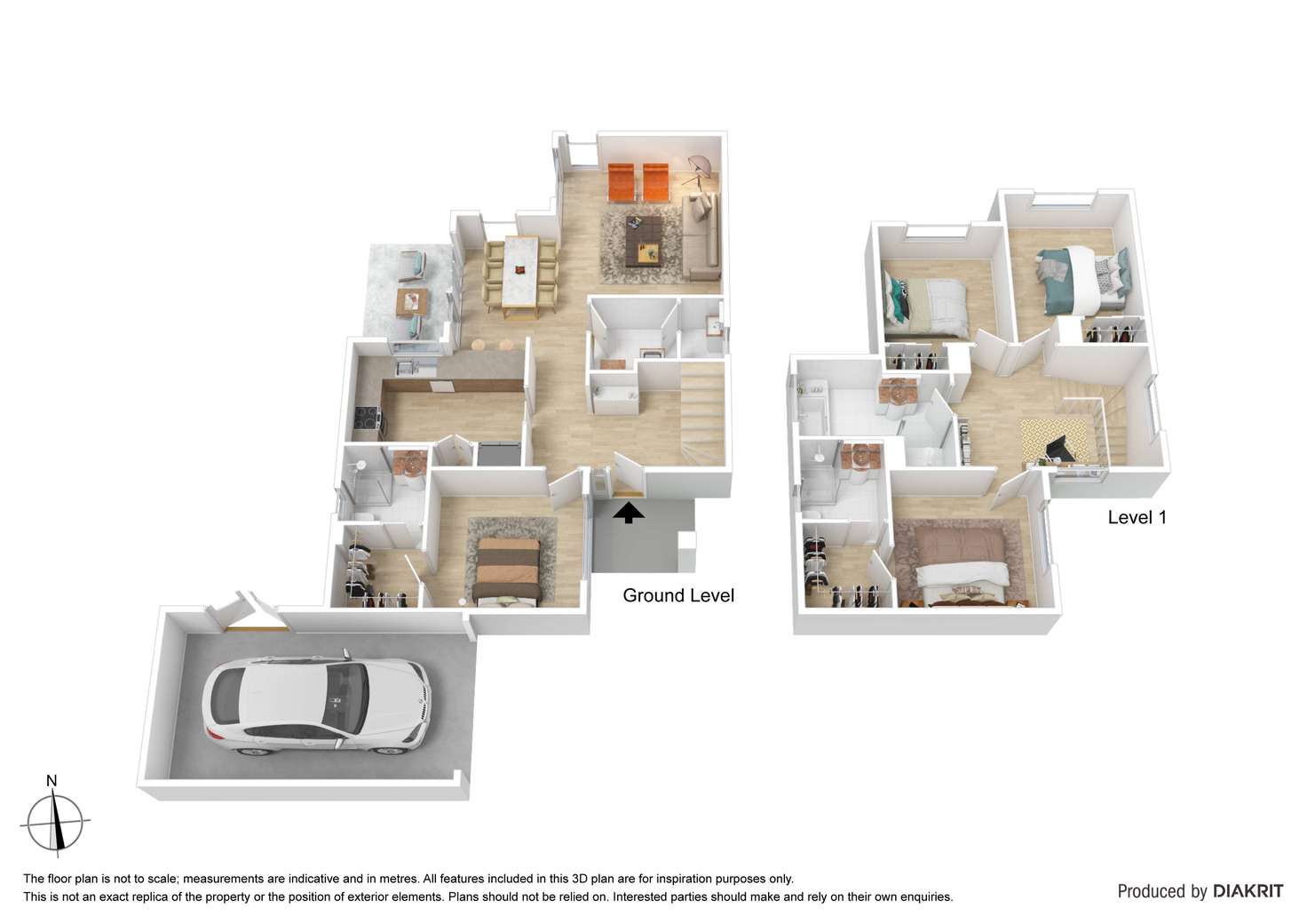 Floorplan of Homely townhouse listing, 2/33 Kionga Street, Clayton VIC 3168