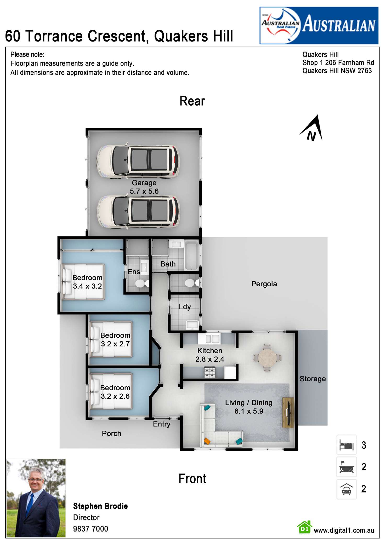 Floorplan of Homely house listing, 60 Torrance Crescent, Quakers Hill NSW 2763