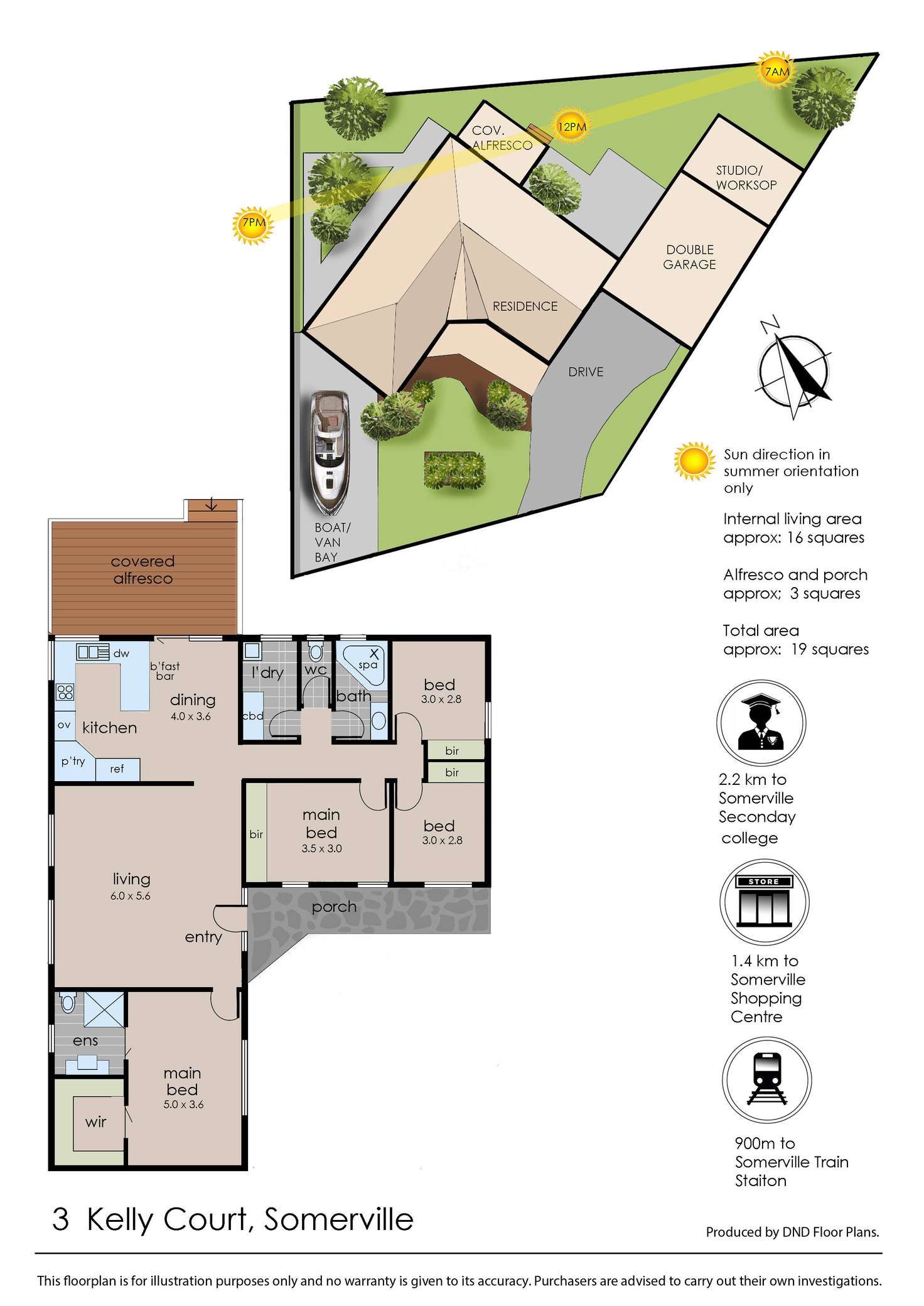 Floorplan of Homely house listing, 3 Kelly Court, Somerville VIC 3912