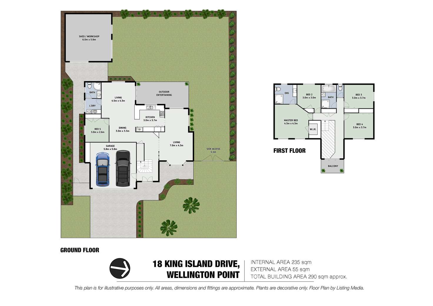 Floorplan of Homely house listing, 18 King Island Drive, Wellington Point QLD 4160