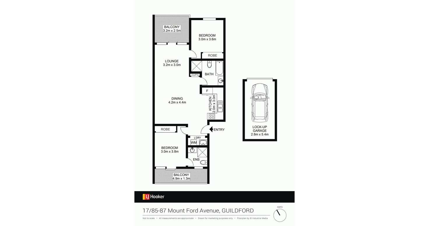 Floorplan of Homely unit listing, 17/85-87 Mountford Avenue, Guildford NSW 2161