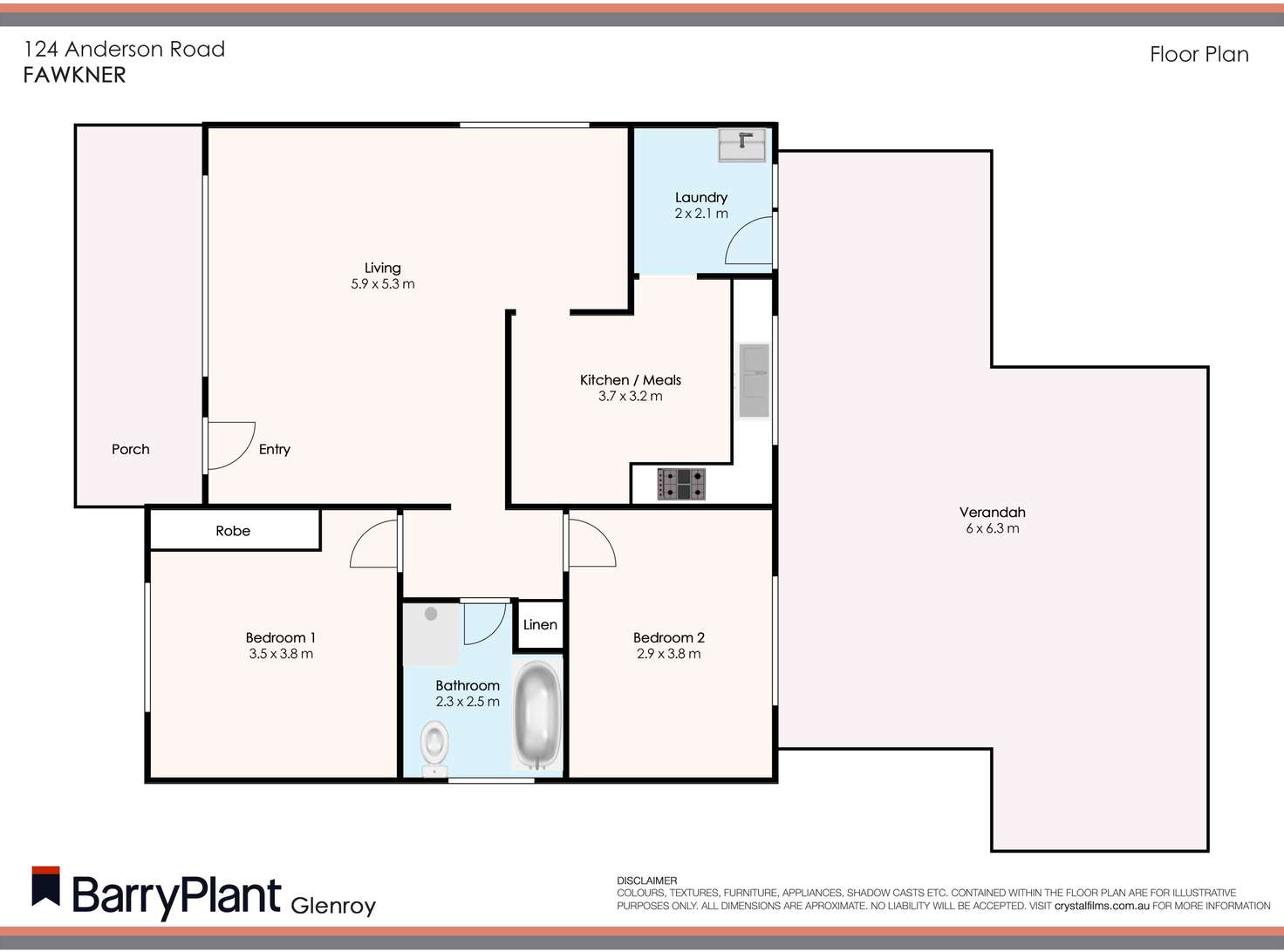 Floorplan of Homely house listing, 124 Anderson Road, Fawkner VIC 3060