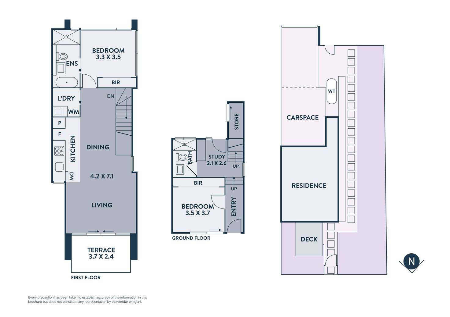 Floorplan of Homely townhouse listing, 7B Carlisle Street, Preston VIC 3072