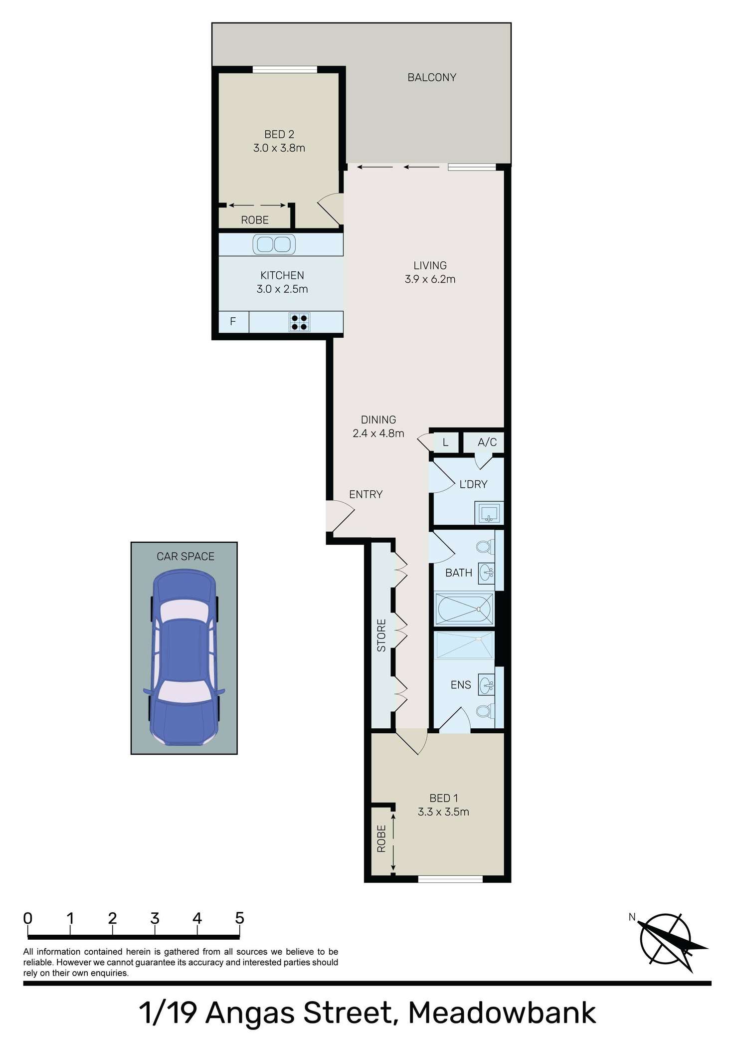 Floorplan of Homely apartment listing, 1/19 Angas Street, Meadowbank NSW 2114