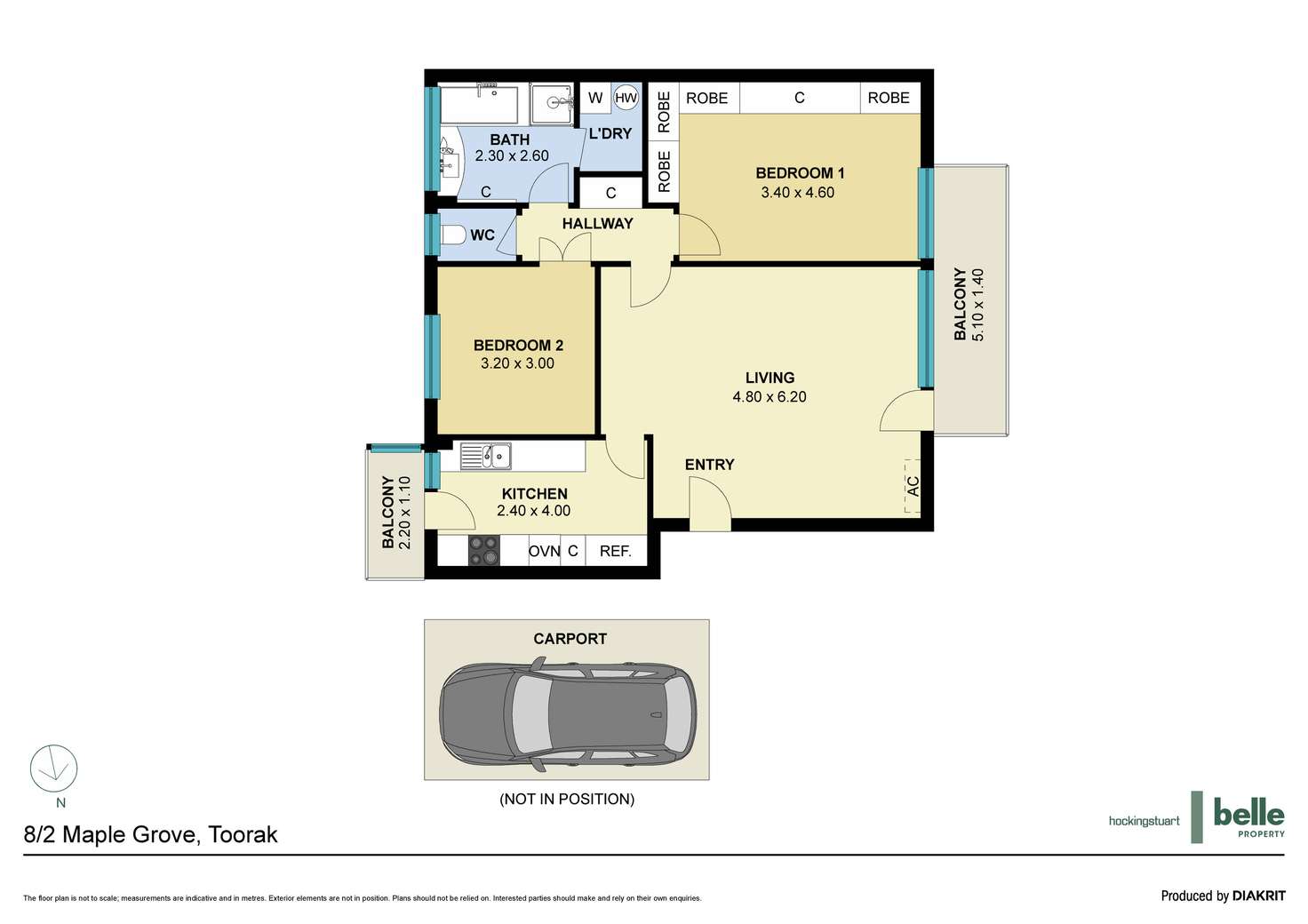Floorplan of Homely apartment listing, 8/2 Maple Grove, Toorak VIC 3142