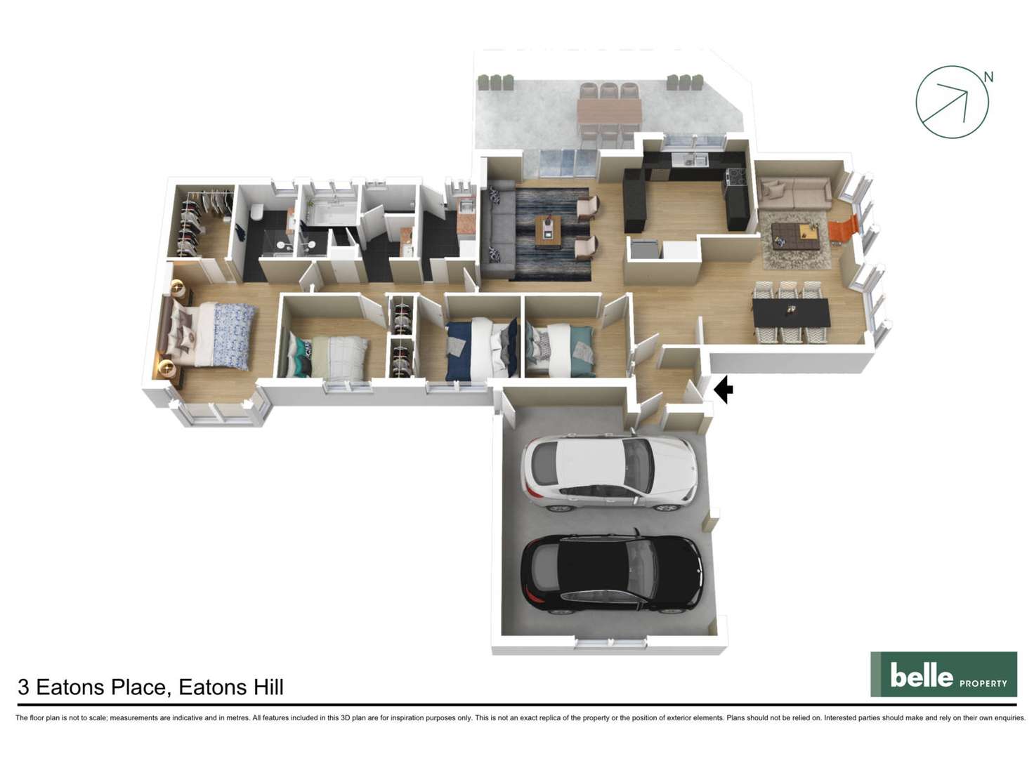 Floorplan of Homely house listing, 3 Eaton Place, Eatons Hill QLD 4037