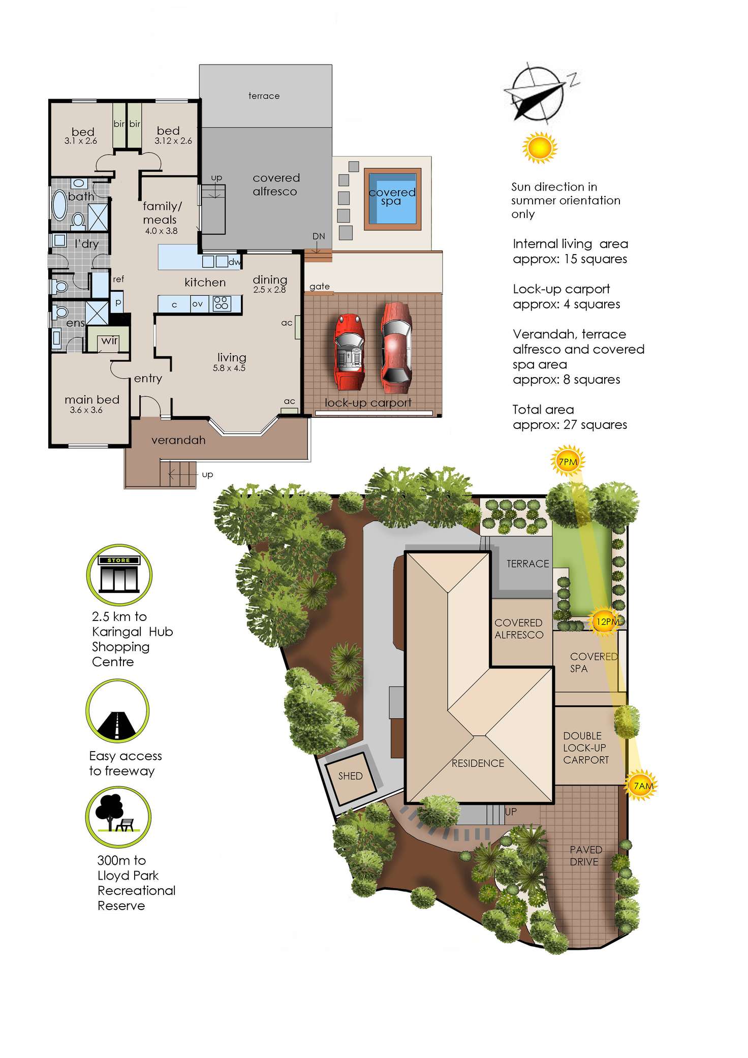 Floorplan of Homely house listing, 13 Elsan-Lea Court, Langwarrin VIC 3910