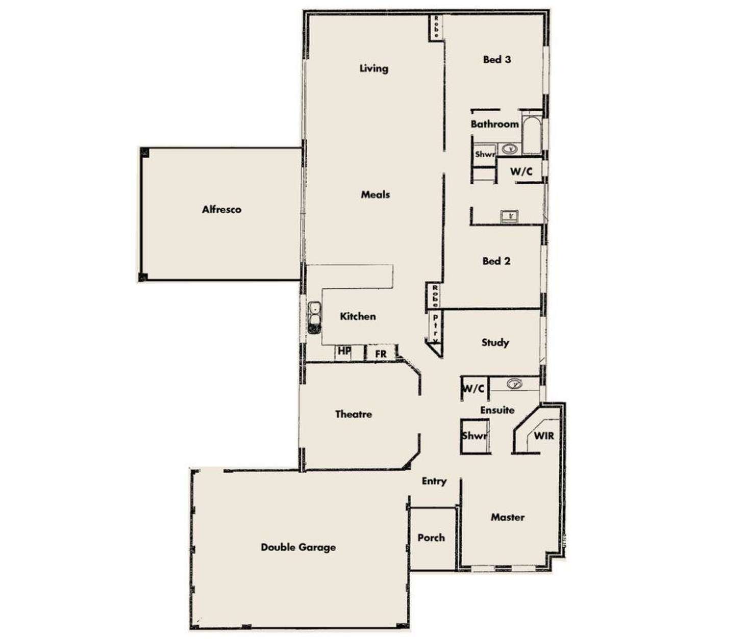 Floorplan of Homely house listing, 1 Brouwer Trail, Dudley Park WA 6210