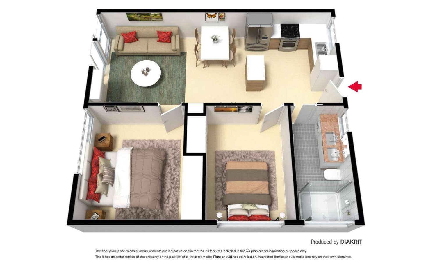 Floorplan of Homely apartment listing, 1/40 Upton Road, Prahran VIC 3181