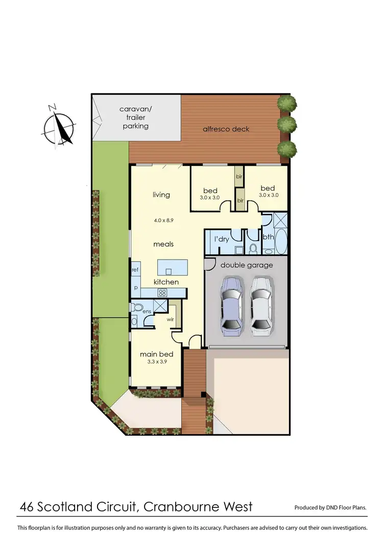 Floorplan of Homely house listing, 46 Scotland Circuit, Cranbourne West VIC 3977
