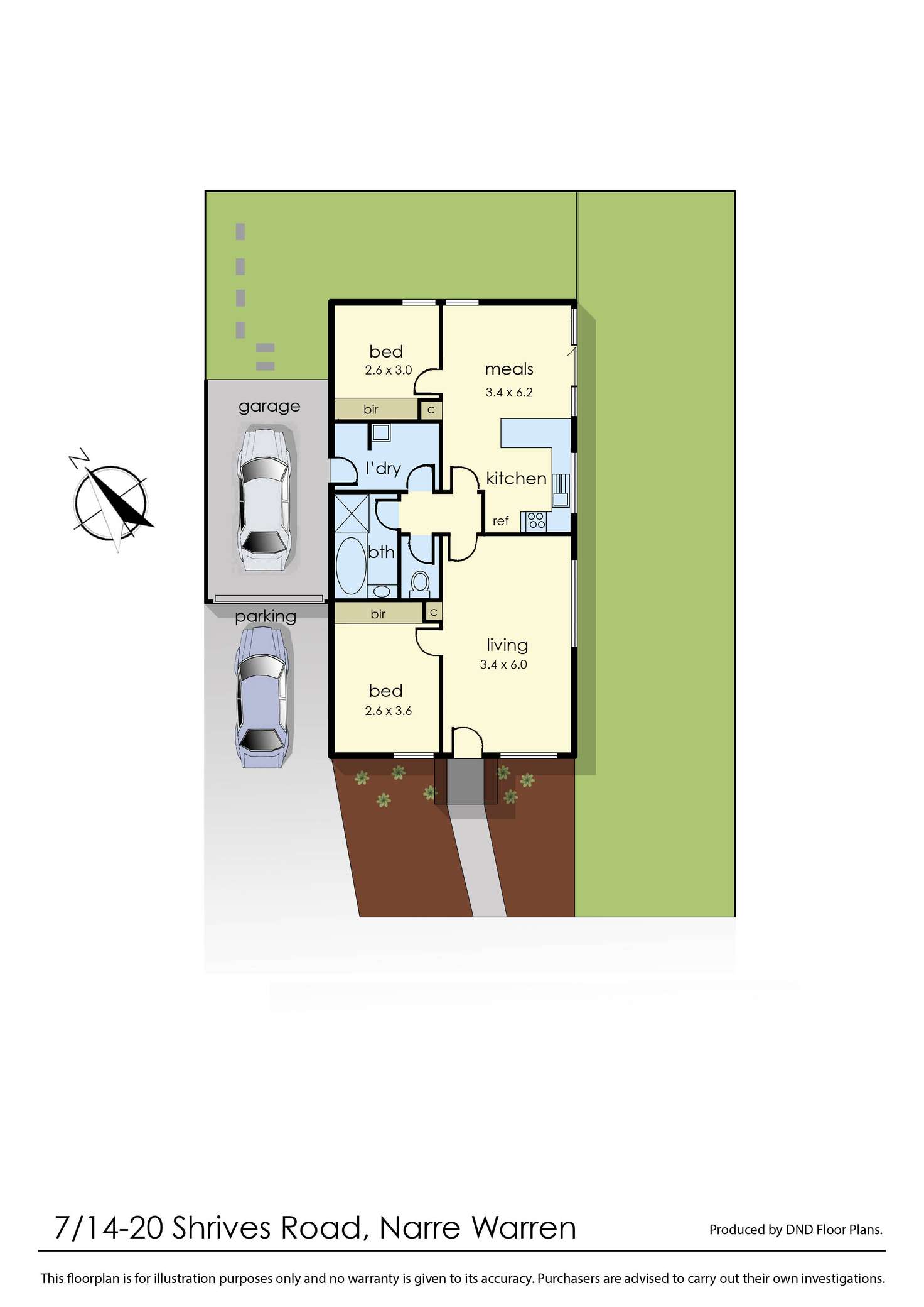 Floorplan of Homely unit listing, 7/14-20 Shrives Road, Narre Warren VIC 3805