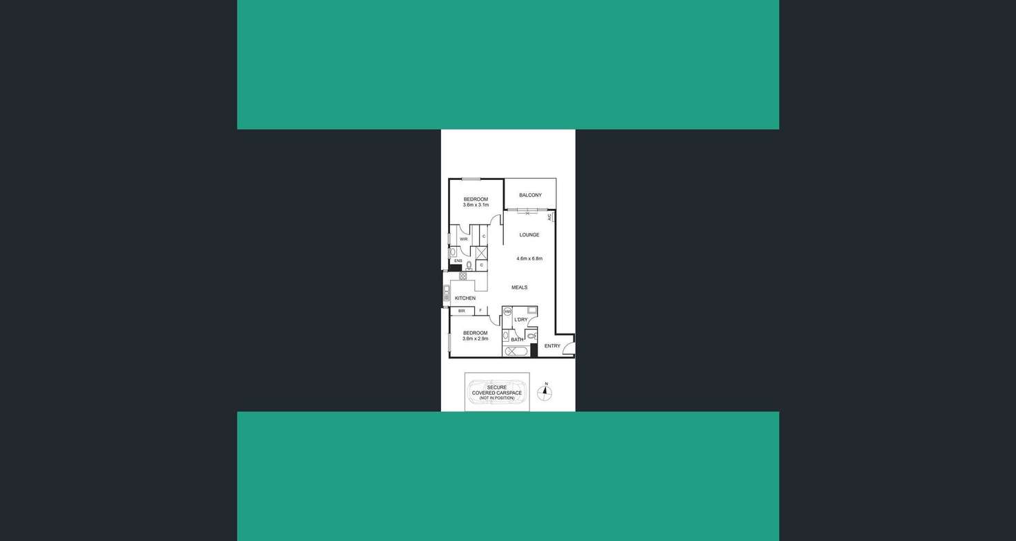 Floorplan of Homely apartment listing, 301a/41-43 Stockade Avenue, Coburg VIC 3058