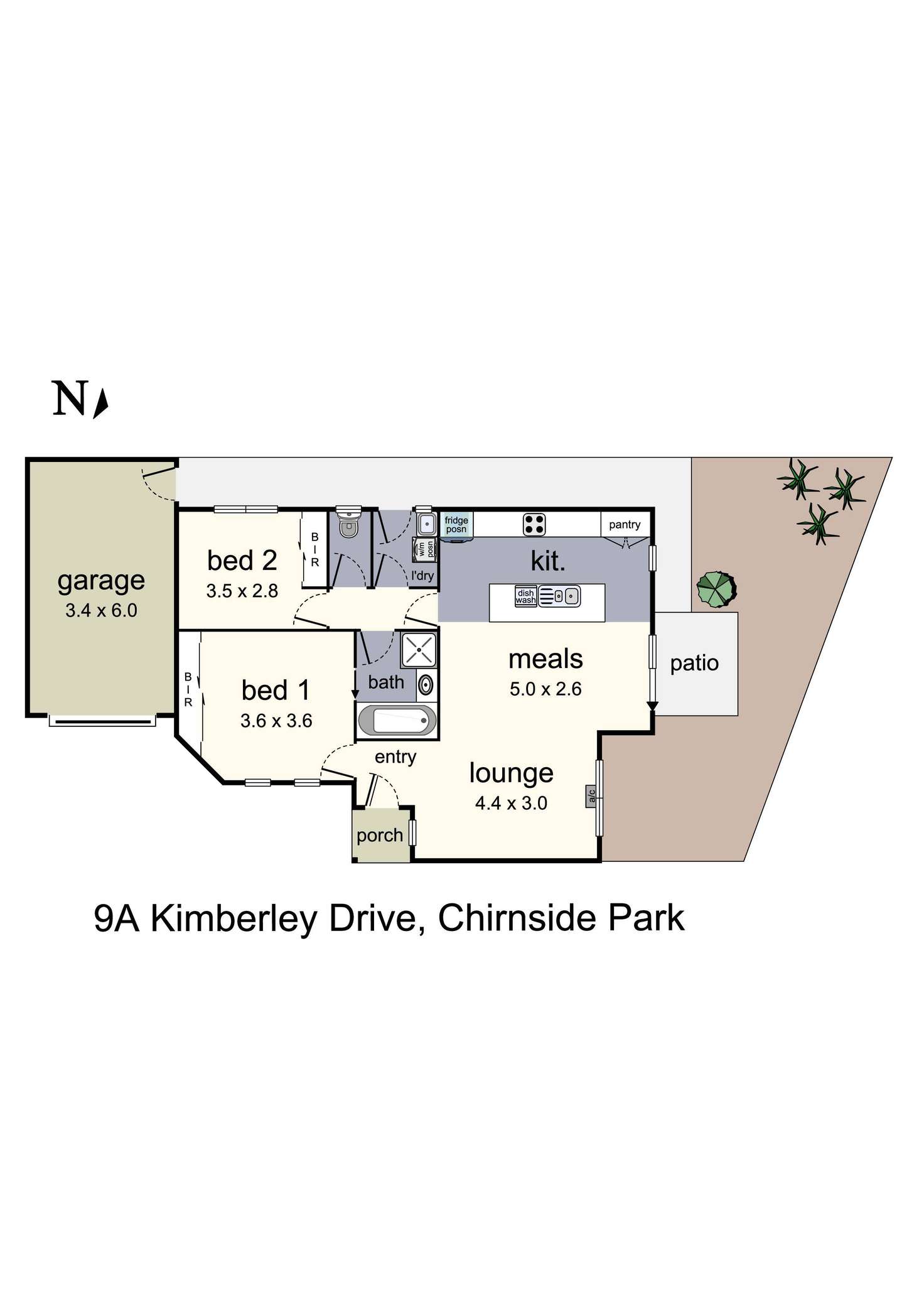 Floorplan of Homely unit listing, 9A Kimberley Drive, Chirnside Park VIC 3116