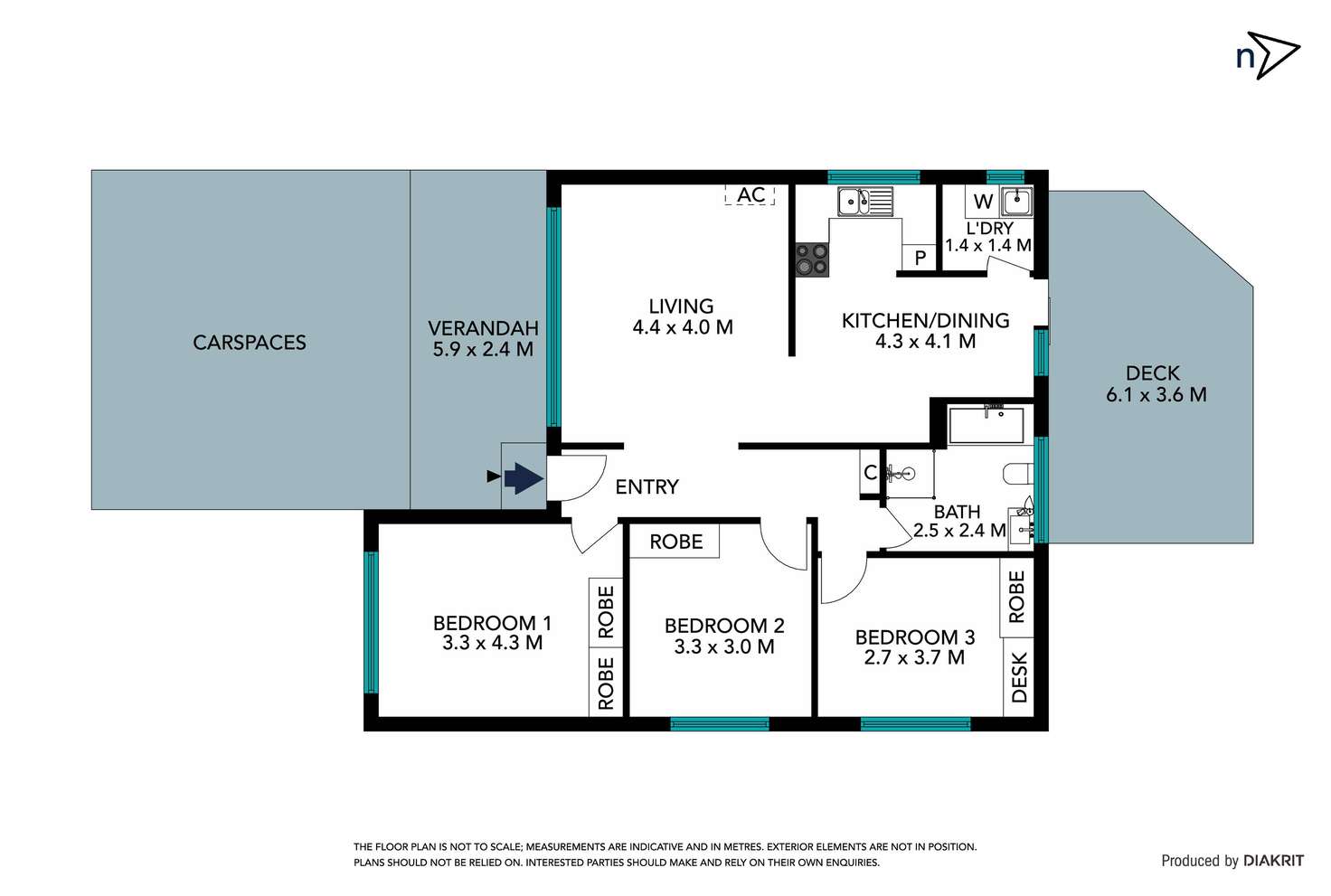Floorplan of Homely unit listing, 1/22 Arndell Street, Thomastown VIC 3074