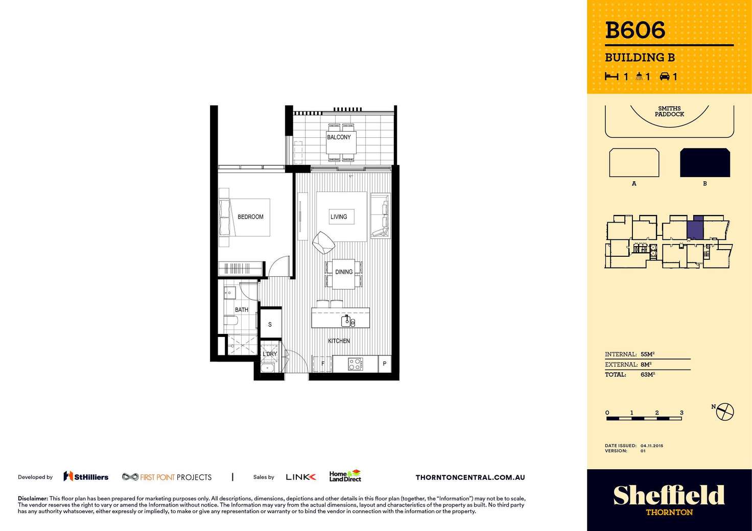 Floorplan of Homely apartment listing, 406/10 Aviators Way, Penrith NSW 2750