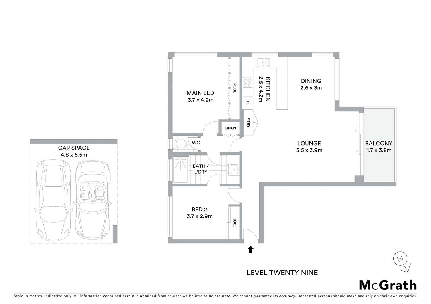 Floorplan of Homely apartment listing, 29A/3 Darling Point Road, Darling Point NSW 2027