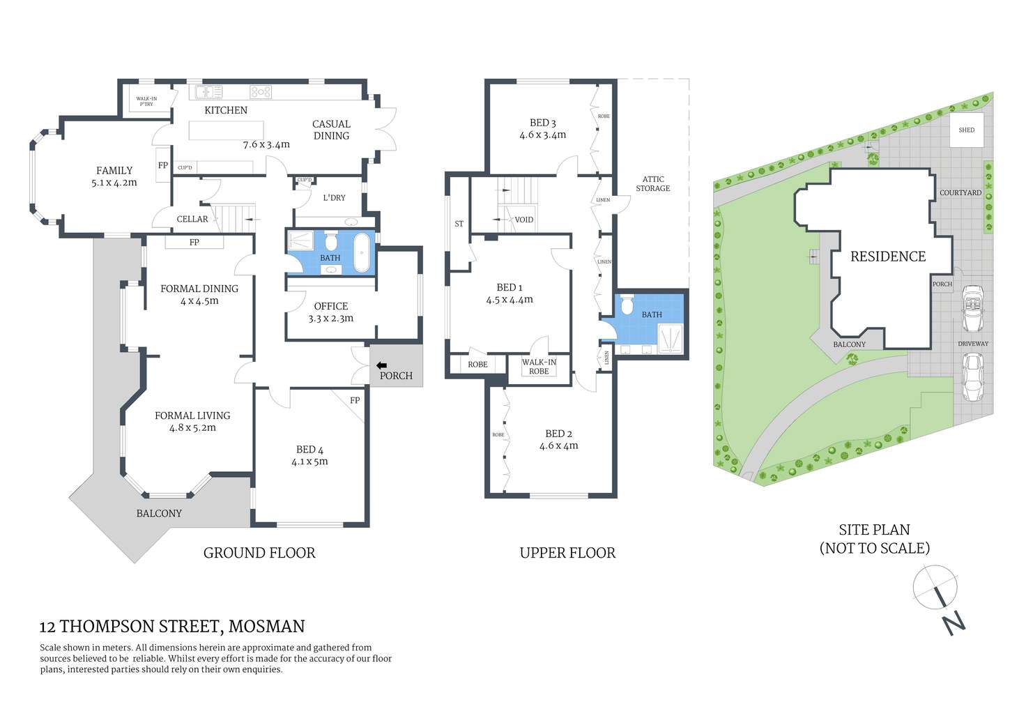 Floorplan of Homely house listing, 12 Thompson Street, Mosman NSW 2088