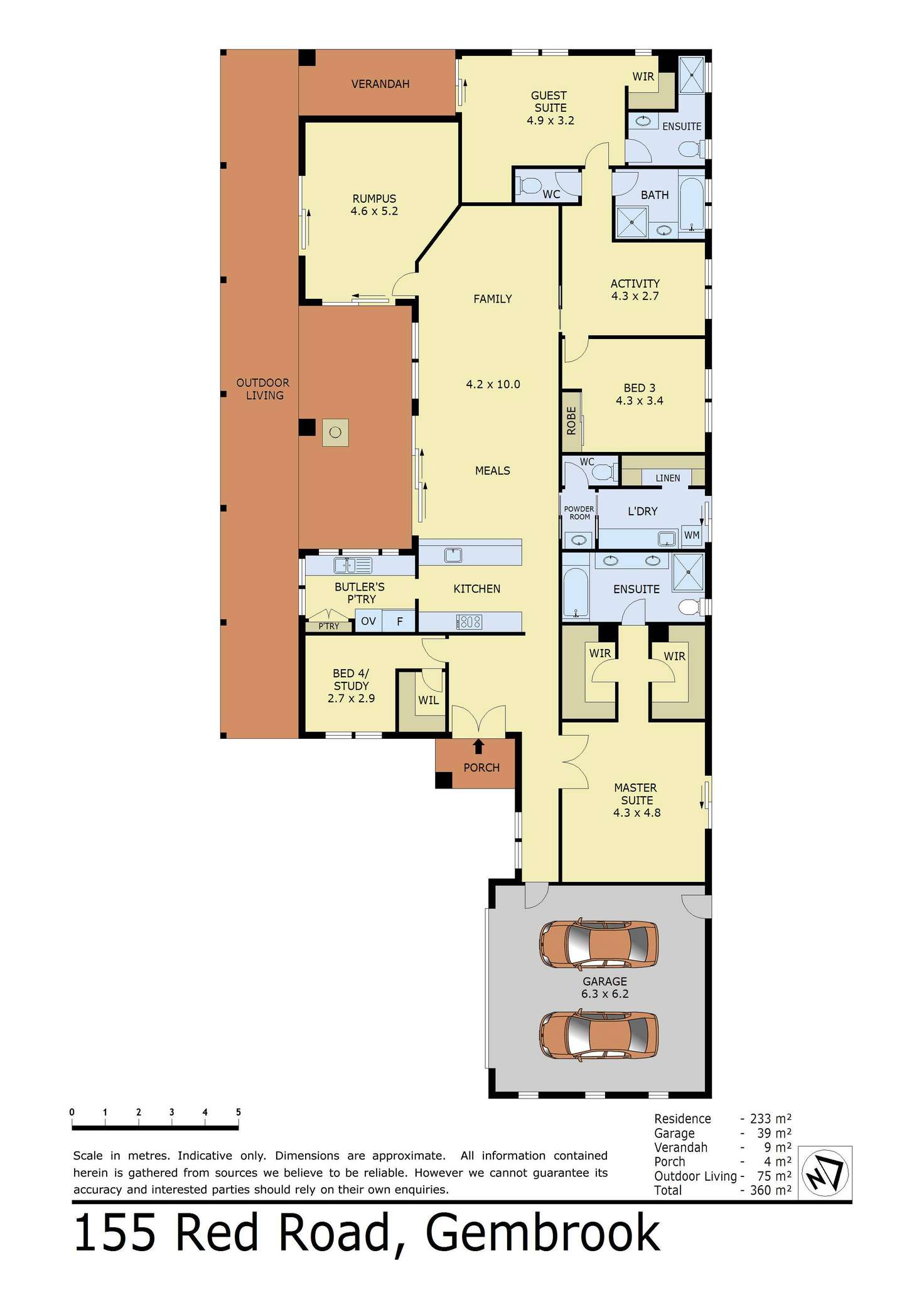 Floorplan of Homely house listing, 155 Red Road, Gembrook VIC 3783