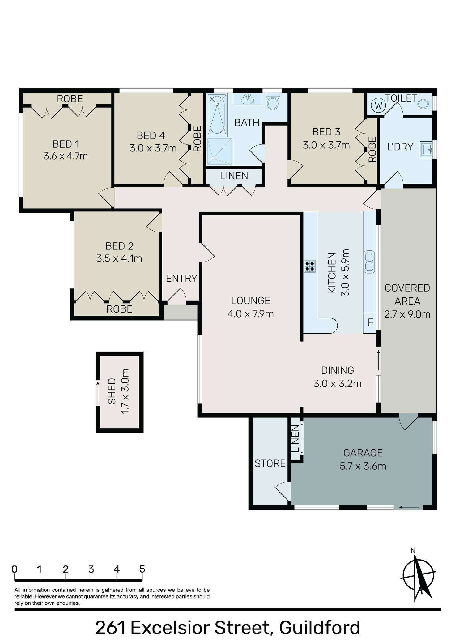 Floorplan of Homely house listing, 261 Excelsior Street, Guildford NSW 2161