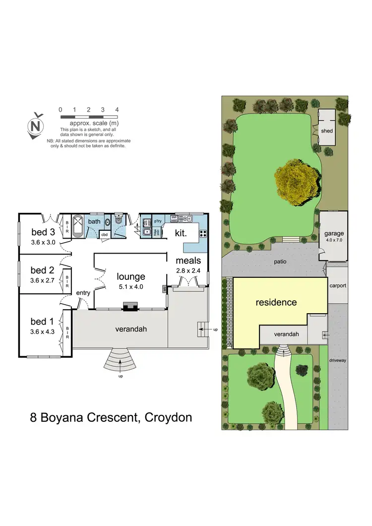 Floorplan of Homely house listing, 8 Boyana Crescent, Croydon VIC 3136
