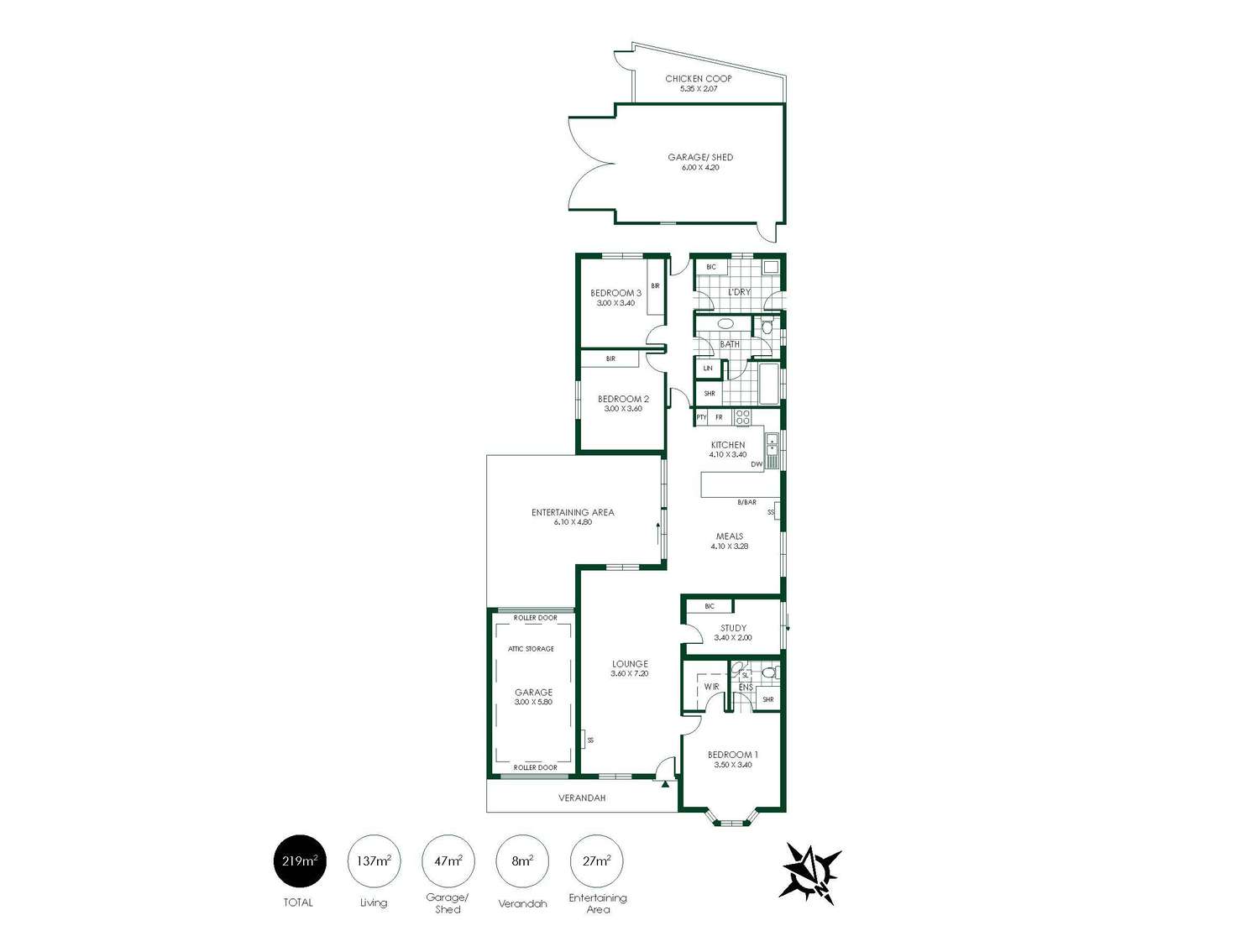 Floorplan of Homely house listing, 2/12 Pike Street, Oakbank SA 5243