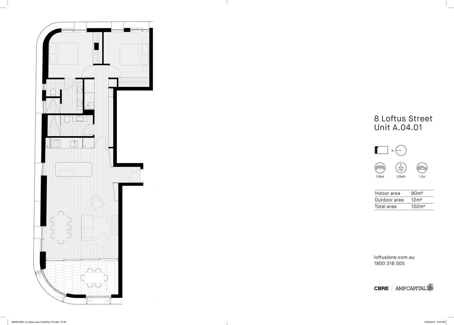 Floorplan of Homely apartment listing, 401/6 Loftus Street, Sydney NSW 2000