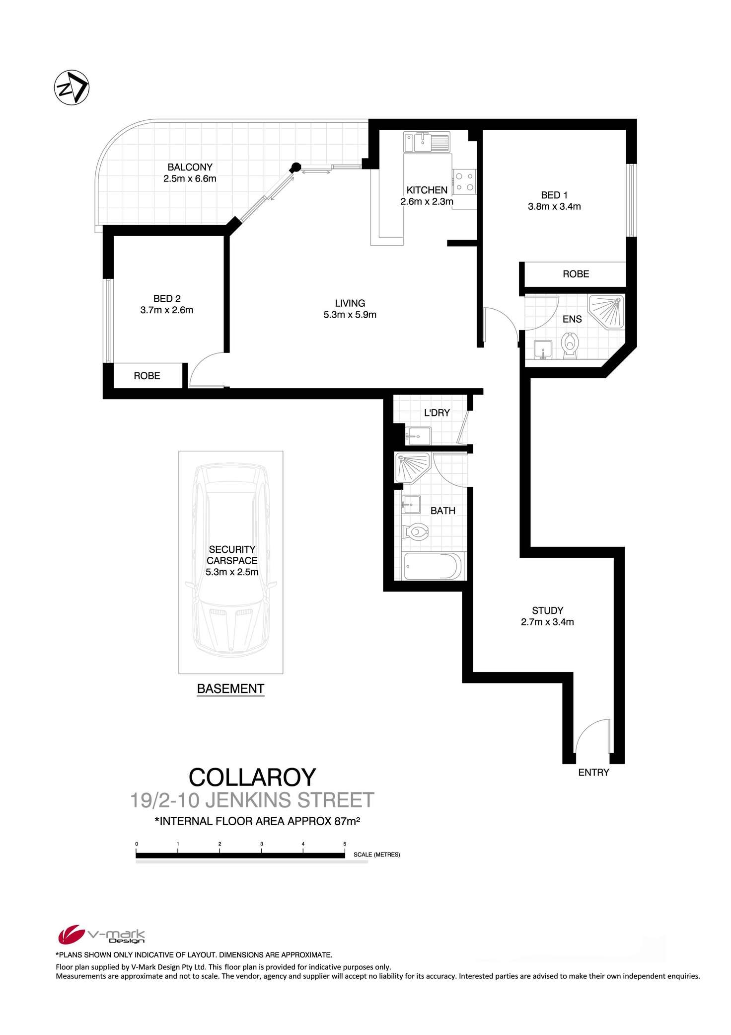 Floorplan of Homely apartment listing, 19/2-10 Jenkins Street, Collaroy NSW 2097