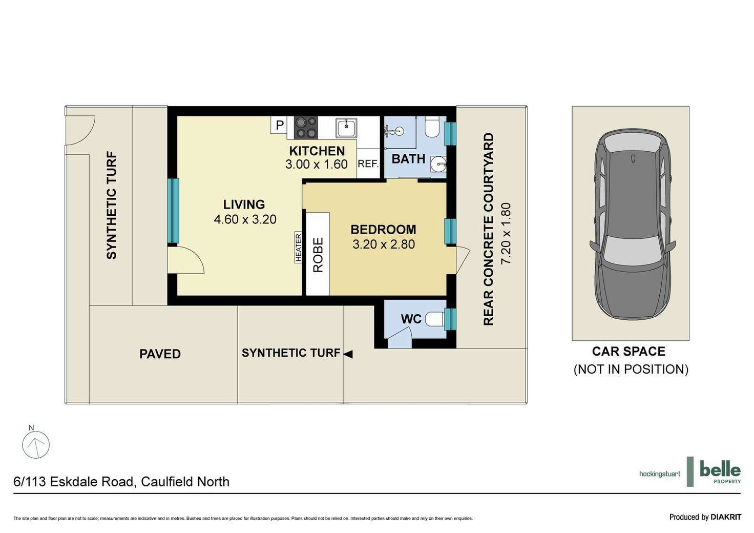 Floorplan of Homely apartment listing, 6/113 Eskdale Road, Caulfield North VIC 3161