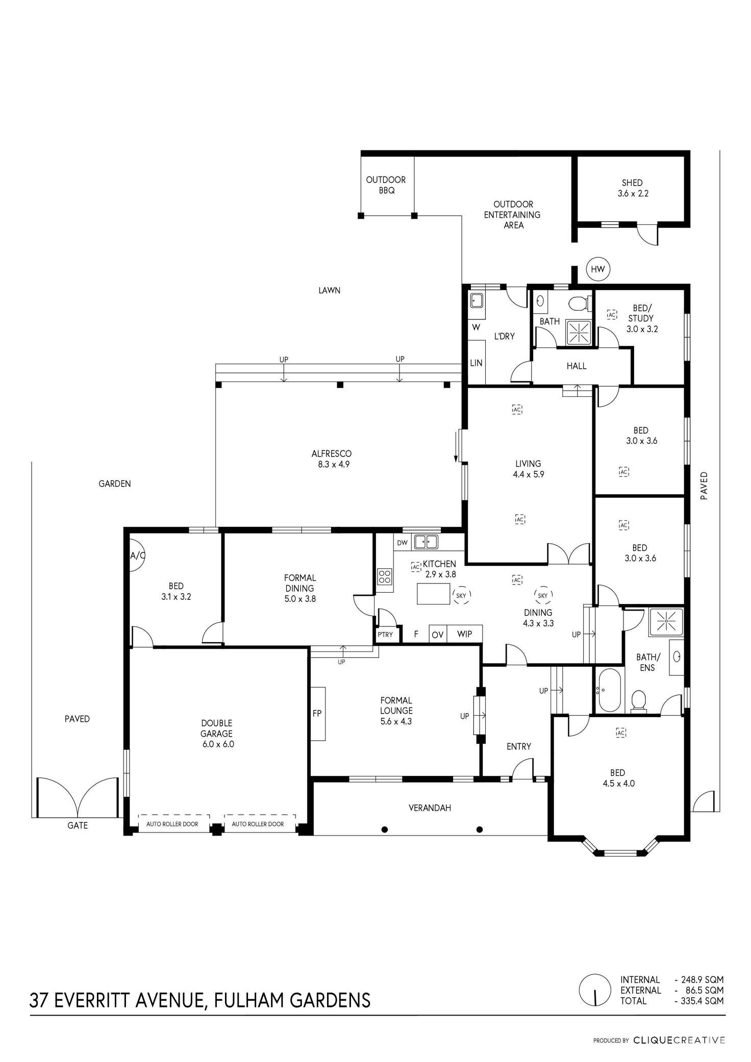 Floorplan of Homely house listing, 37 Everritt Avenue, Fulham Gardens SA 5024