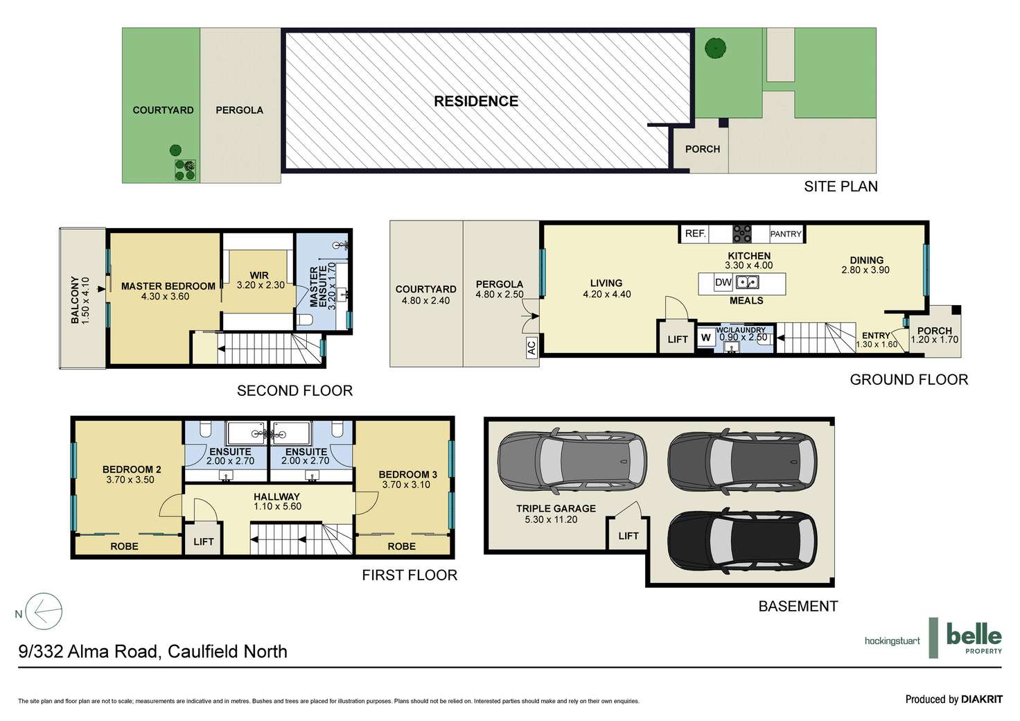 Floorplan of Homely townhouse listing, 9/332 Alma Road, Caulfield North VIC 3161