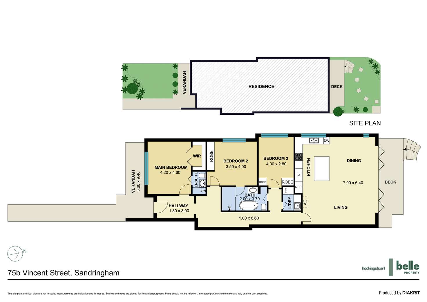 Floorplan of Homely house listing, 75B Vincent Street, Sandringham VIC 3191