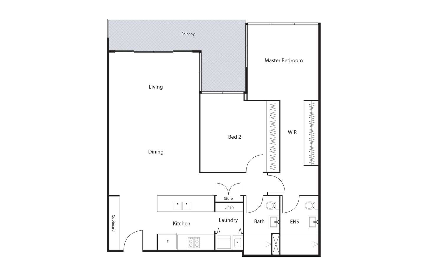 Floorplan of Homely apartment listing, 192/15 Irving Street, Phillip ACT 2606