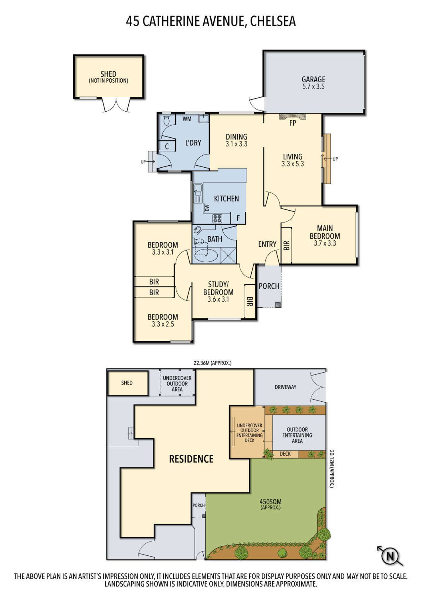 Floorplan of Homely house listing, 45 Catherine Avenue, Chelsea VIC 3196