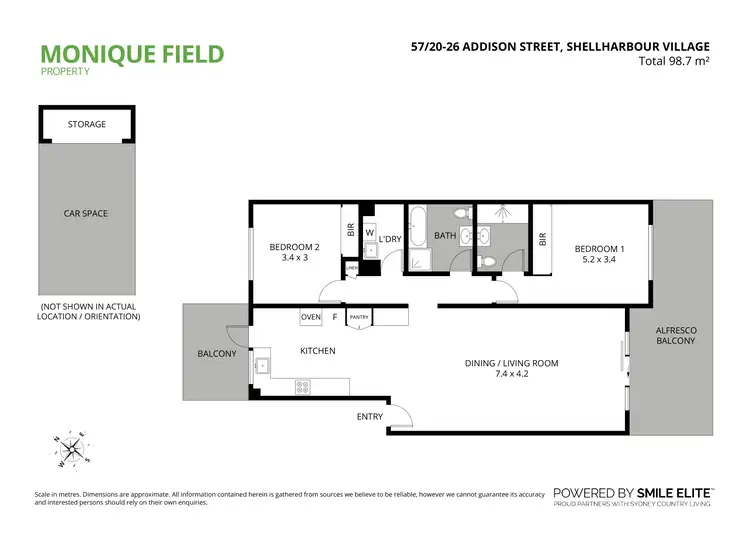 Floorplan of Homely unit listing, 57/20-26 Addison Street, Shellharbour NSW 2529