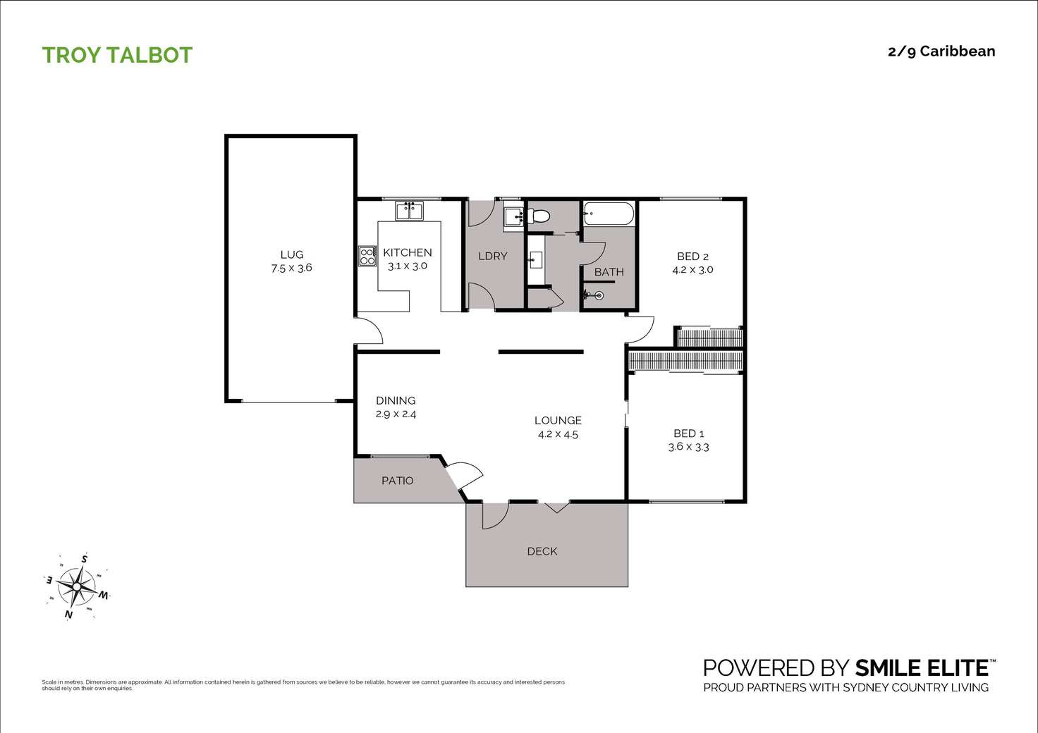 Floorplan of Homely unit listing, 2/9 Carrabeen Drive, Old Bar NSW 2430