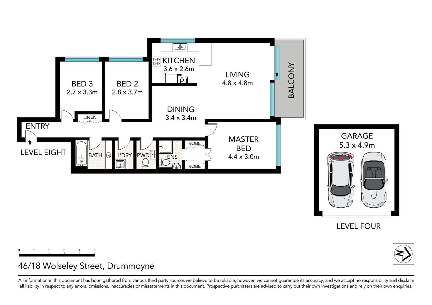 Floorplan of Homely apartment listing, 46/18 Wolseley Street, Drummoyne NSW 2047