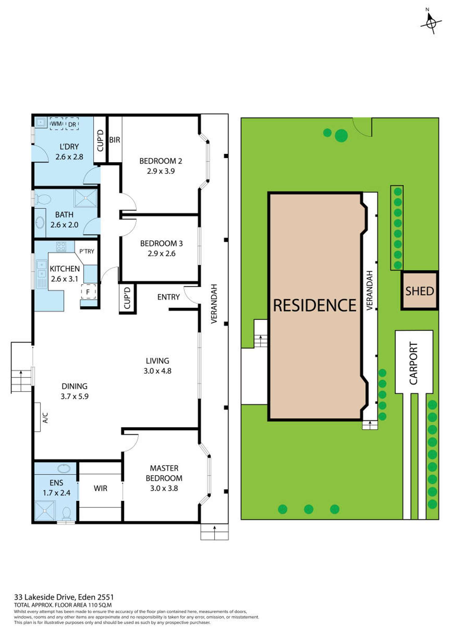 Floorplan of Homely house listing, 33 Lakeside Drive, Eden NSW 2551