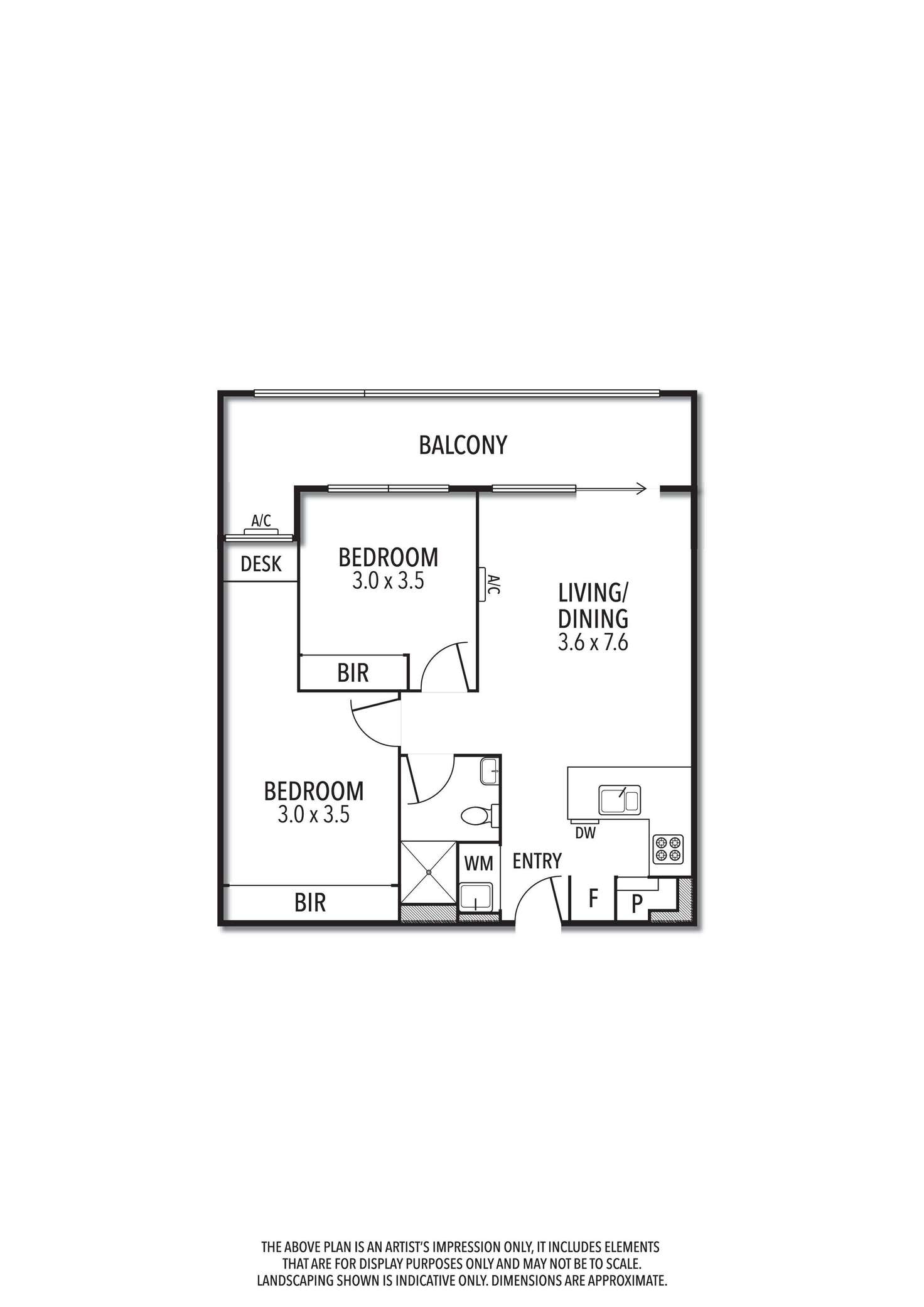 Floorplan of Homely apartment listing, 2.18/808 Sydney Road, Brunswick VIC 3056