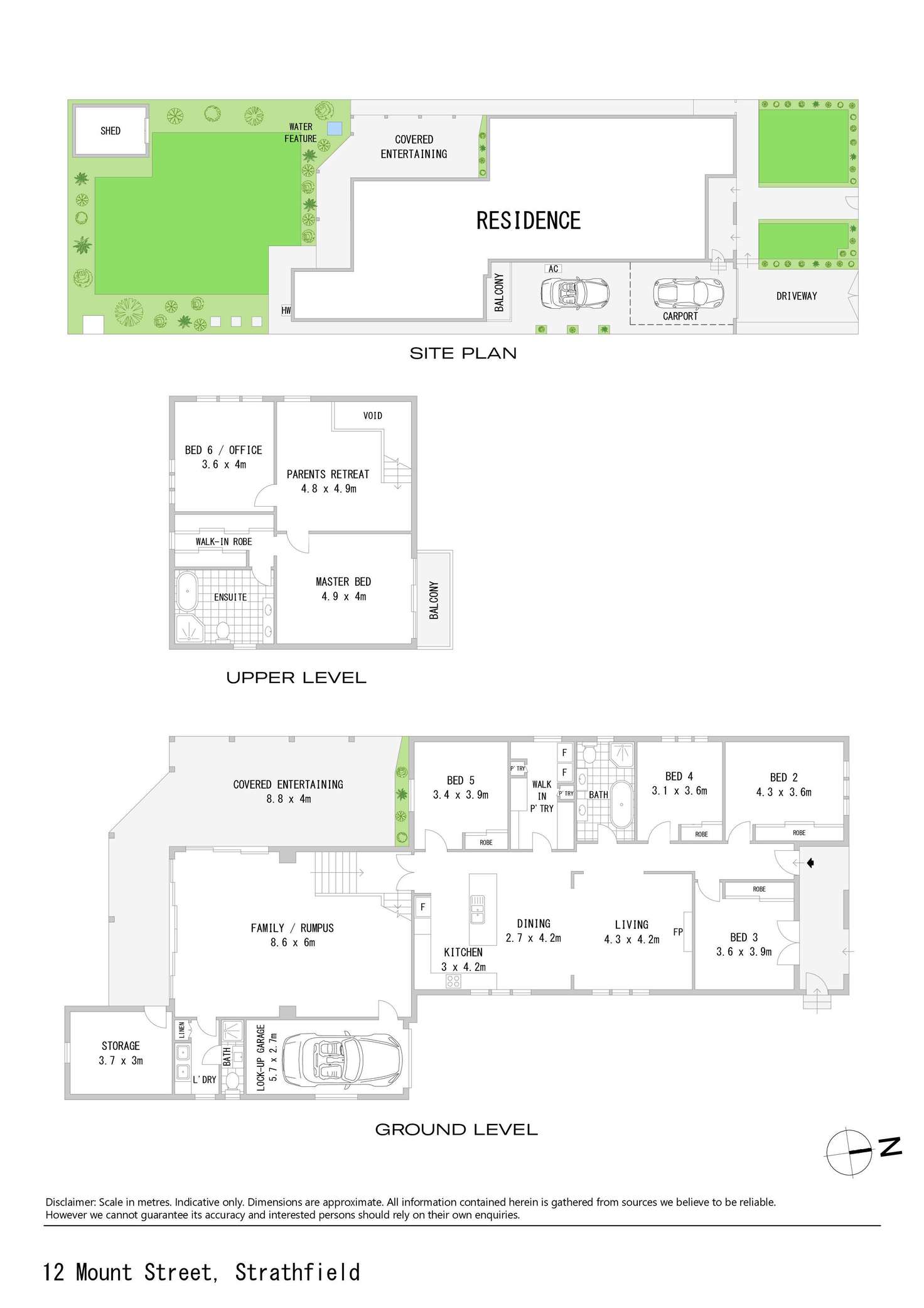 Floorplan of Homely house listing, 12 Mount Street, Strathfield NSW 2135