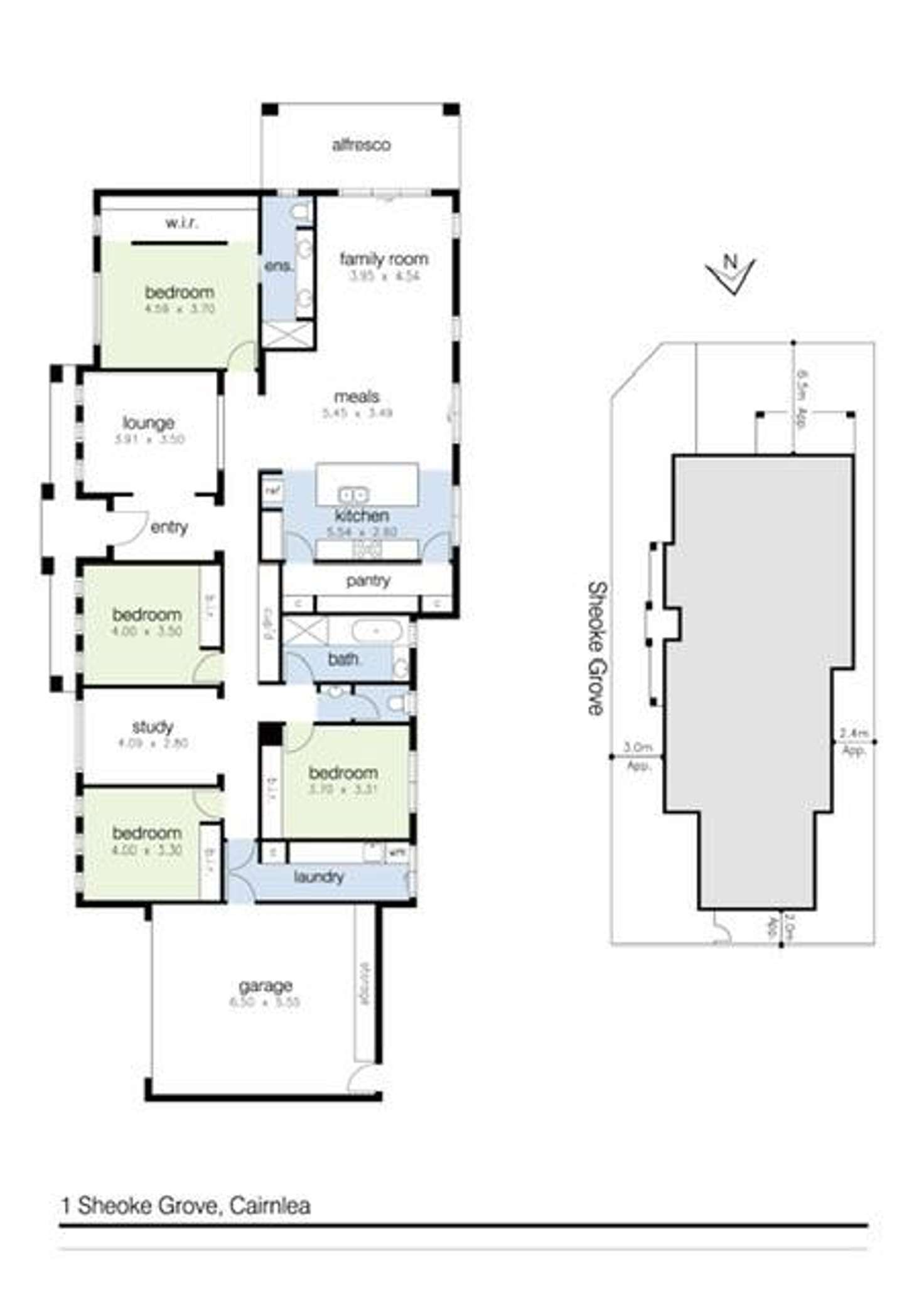 Floorplan of Homely house listing, 1 Sheoke Grove, Cairnlea VIC 3023