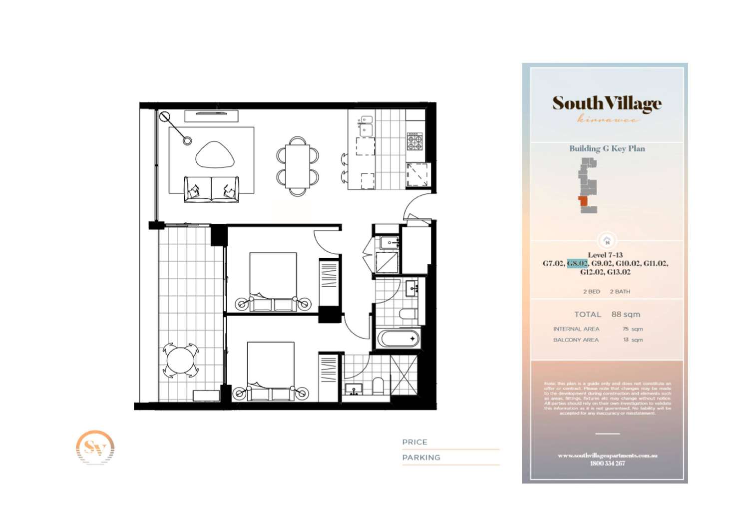 Floorplan of Homely apartment listing, 802/2 Kiln Road, Kirrawee NSW 2232