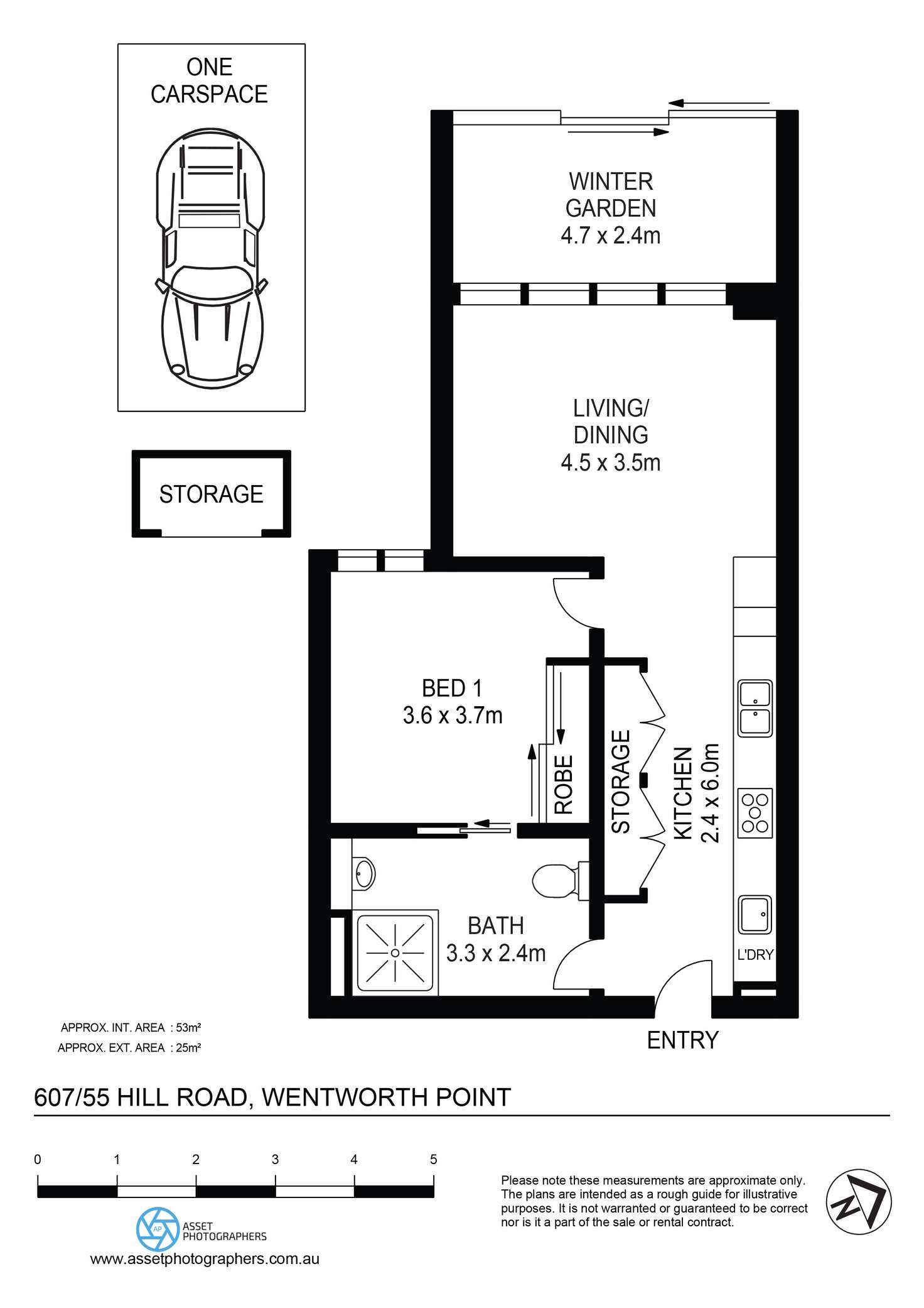 Floorplan of Homely apartment listing, 607/55 Hill Road, Wentworth Point NSW 2127